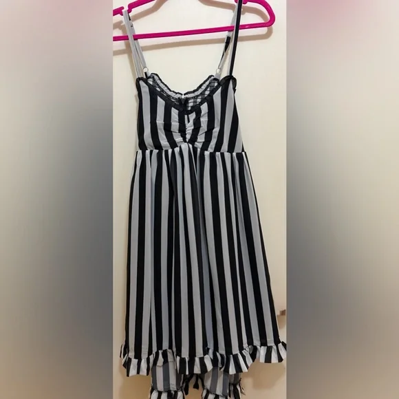 Sourpuss Striped Hi-Lo Dolly Dress (EUC - worn once!) - Picture 12 of 15